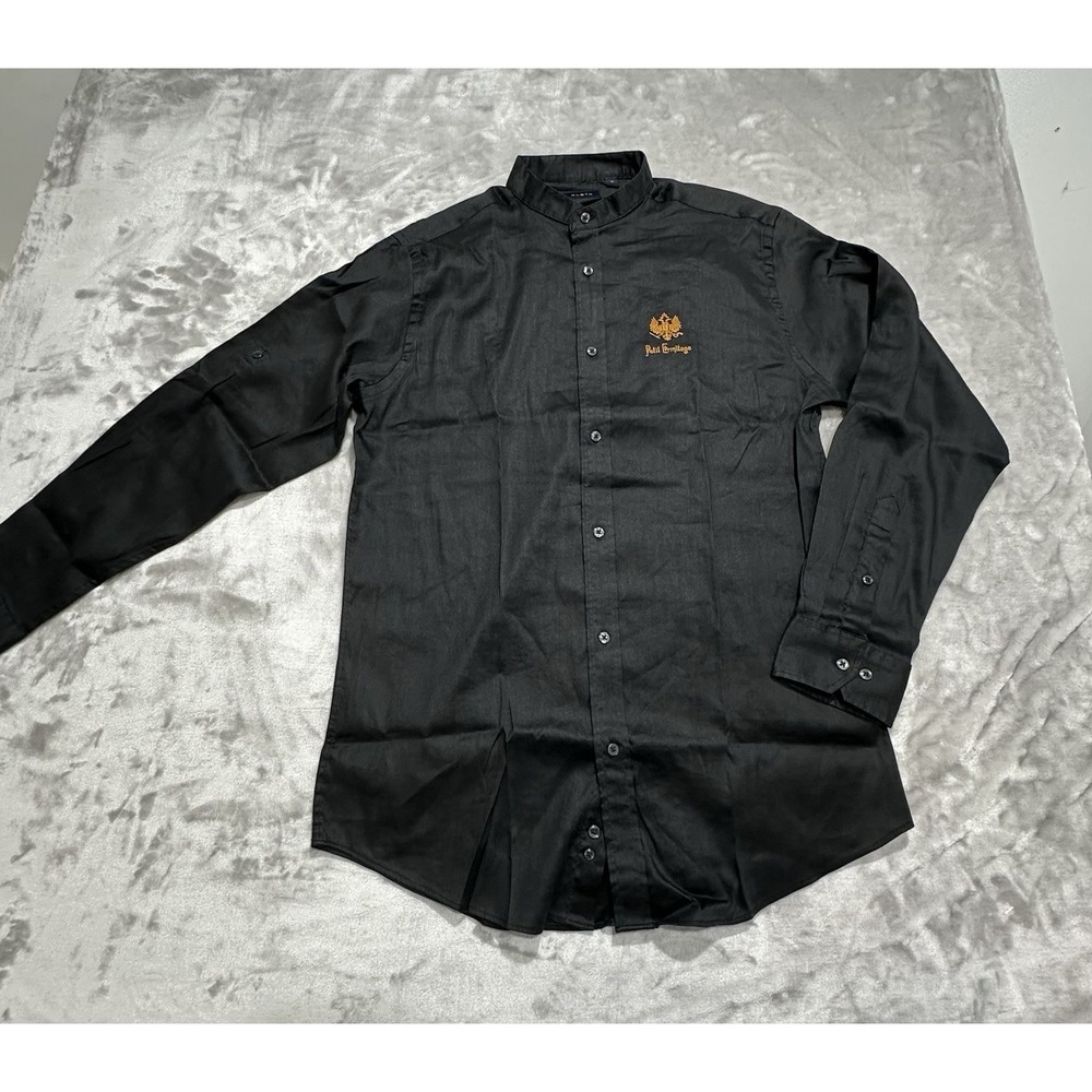 Kloth Shirt Mens Medium Black Size Medium‎ Petit Hermitage Hotel Mock Neck NWOT